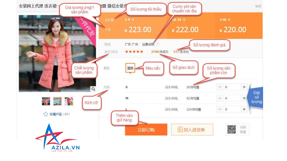 Kinh nghiệm đặt hàng trên TaoBao